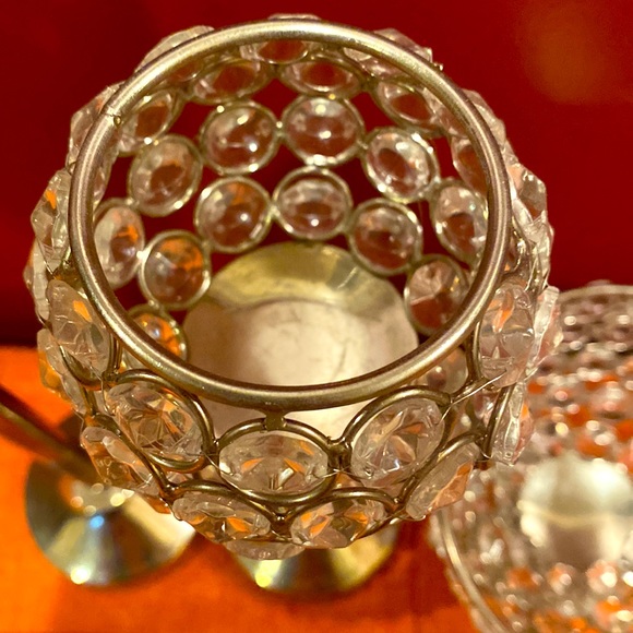 Set of 3 (small, medium, large) Sparkly Tea Light Holders - Picture 4 of 7